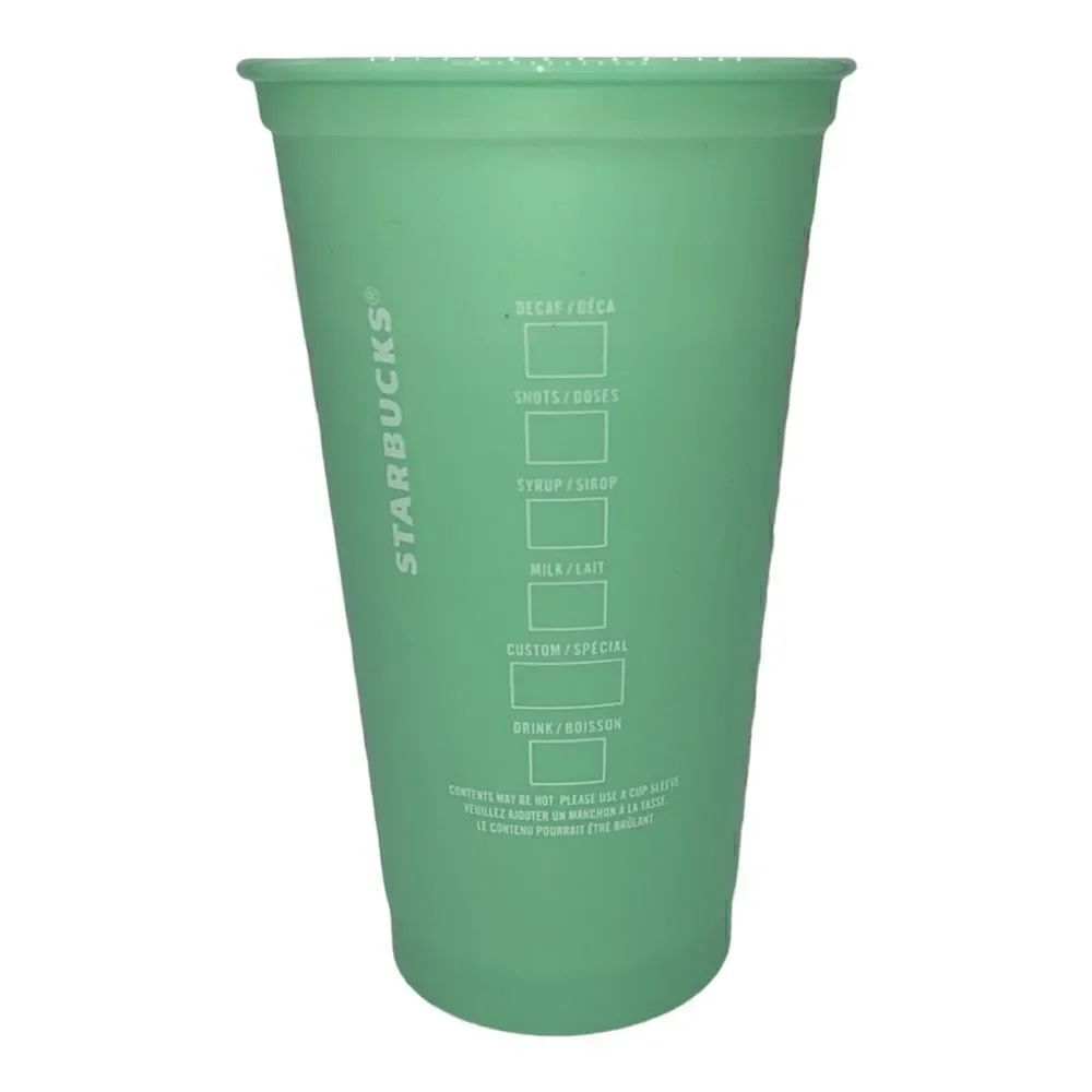 Starbucks Reusable 16 oz Color Change Plastic Cups 5 Piece Set